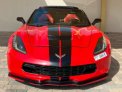 Red Chevrolet Corvette 2018 for rent in Dubai 2
