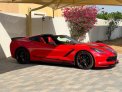 Red Chevrolet Corvette 2018 for rent in Dubai 3