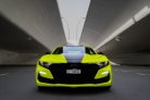 Light Green Chevrolet Camaro RS Convertible V6 2021 for rent in Abu Dhabi 2