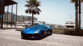 Blue Chevrolet Corvette Grand Sport C8 2021 for rent in Abu Dhabi 6