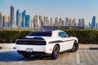 White Dodge Challenger V6 2019 for rent in Ras Al Khaimah 3