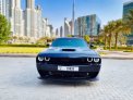 Black Dodge Challenger V6 2019 for rent in Dubai 3