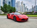 Red Ferrari F8 Tributo 2022 for rent in Dubai 4