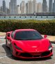 Beyaz Ferrari F8 Tributo 2022 for rent in Dubai 5