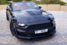 Black Ford Mustang EcoBoost Convertible V4 2019 for rent in Dubai 5