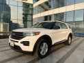 White Ford Explorer 2020 for rent in Dubai 1