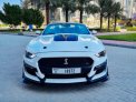 White Ford Mustang Shelby GT Kit Convertible V4 2020 for rent in Dubai 2