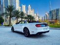 White Ford Mustang Shelby GT Kit Convertible V4 2020 for rent in Dubai 7