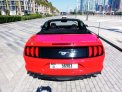 White Ford Mustang EcoBoost Convertible V4 2020 for rent in Dubai 4
