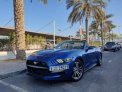 White Ford Mustang EcoBoost Convertible V4 2019 for rent in Dubai 1
