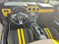 Yellow Ford Mustang EcoBoost Convertible V4 2019 for rent in Dubai 7
