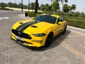 Yellow Ford Mustang GT Coupe V8 2019 for rent in Dubai 11