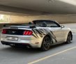 Silver Ford Mustang EcoBoost Convertible V4 2019 for rent in Dubai 2