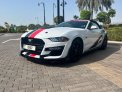 White Ford Mustang Shelby GT500 Kit Convertible V4 2019 for rent in Dubai 3