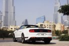 White Ford Mustang EcoBoost Convertible V4 2019 for rent in Dubai 6