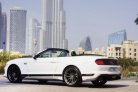 White Ford Mustang EcoBoost Convertible V4 2019 for rent in Dubai 2