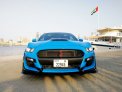 Blue Ford Mustang Shelby GT350 Convertible V4 2018 for rent in Dubai 2