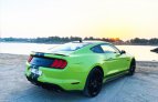 Green Ford Mustang GT Coupe V8 2020 for rent in Dubai 6