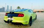 Green Ford Mustang GT Coupe V8 2020 for rent in Dubai 5