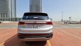 Silver Hyundai Santa Fe 2022 for rent in Dubai 9