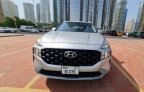 Silver Hyundai Santa Fe 2022 for rent in Dubai 1