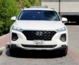 White Hyundai Santa Fe 2019 for rent in Dubai 1