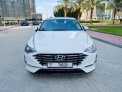 White Hyundai Sonata 2021 for rent in Dubai 2