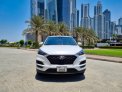 White Hyundai Tucson 2021 for rent in Dubai 2