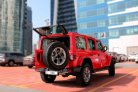 rouge Jeep Wrangler Unlimited Sahara Edition 2019 for rent in Dubaï 6