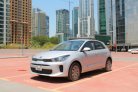 Zilver Kia Rio Hatchback 2020 for rent in Dubai 1