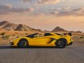 Sarı Lamborghini Aventador SVJ Roadster 2022 for rent in Dubai 4