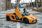 Rose Gold Lamborghini Aventador Roadster 2018 for rent in Dubai 1