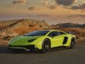 Light Green Lamborghini Aventador Coupe LP700 2018 for rent in Abu Dhabi 6