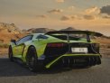 Light Green Lamborghini Aventador Coupe LP700 2018 for rent in Abu Dhabi 10