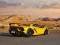 Yellow Lamborghini Aventador SVJ Roadster 2022 for rent in Abu Dhabi 3