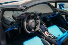 Blue Lamborghini Huracan Evo Spyder 2020 for rent in Dubai 3