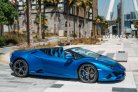 Blauw Lamborghini Huracan Evo Spyder 2020 for rent in Dubai 7