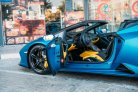 Mavi Lamborghini Huracan Evo Spyder 2021 for rent in Dubai 7
