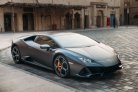 Metallic Silver Lamborghini Huracan Evo 2020 for rent in Dubai 1