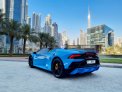 Sapphire Blue Lamborghini Huracan Evo Spyder 2022 for rent in Dubai 10