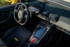 Yellow Lamborghini Huracan Evo Spyder 2022 for rent in Dubai 6