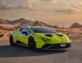 Light Green Lamborghini Huracan STO 2022 for rent in Abu Dhabi 1