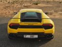 Yellow Lamborghini Huracan 2018 for rent in Abu Dhabi 5