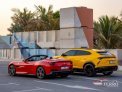 Yellow Lamborghini Urus 2019 for rent in Dubai 6