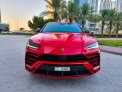 Red Lamborghini Urus 2020 for rent in Abu Dhabi 2