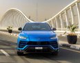 Blue Lamborghini Urus Pearl Capsule 2021 for rent in Dubai 1
