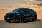 Black Lamborghini Urus 2021 for rent in Abu Dhabi 5