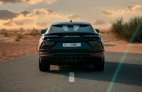 Black Lamborghini Urus 2021 for rent in Abu Dhabi 4