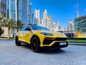 Yellow Lamborghini Urus Pearl Capsule 2022 for rent in Dubai 1