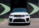 White Land Rover Range Rover Sport SVR 2020 for rent in Ajman 2